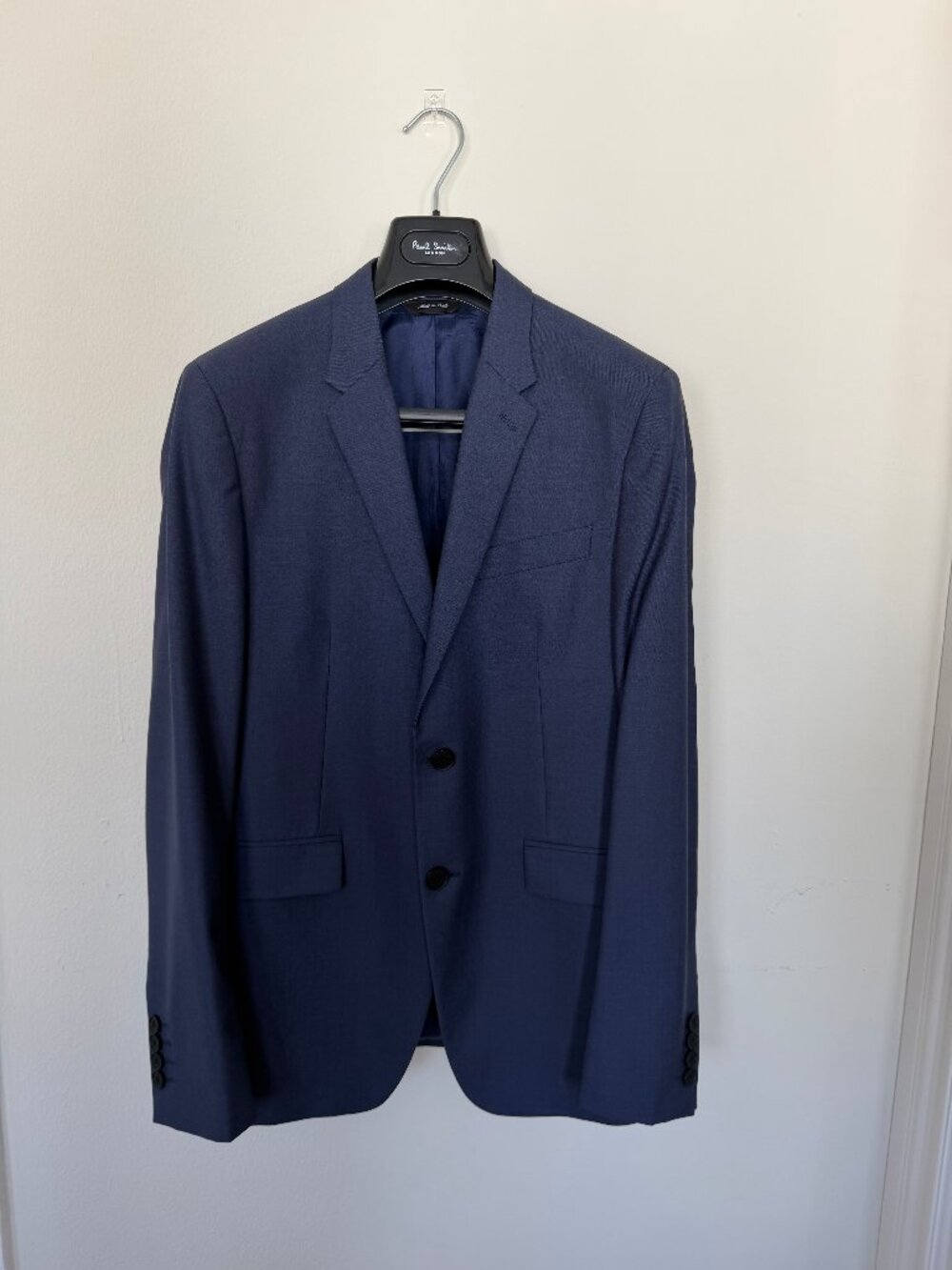 Paul Smith London “The Kensington” Dark Blue Wool Suit Made in Italy — Slim Fit